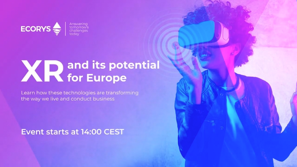 XRA A PANELIST FOR ECORYS WEBINAR ON XR AND ITS POTENTIAL FOR EUROPE
