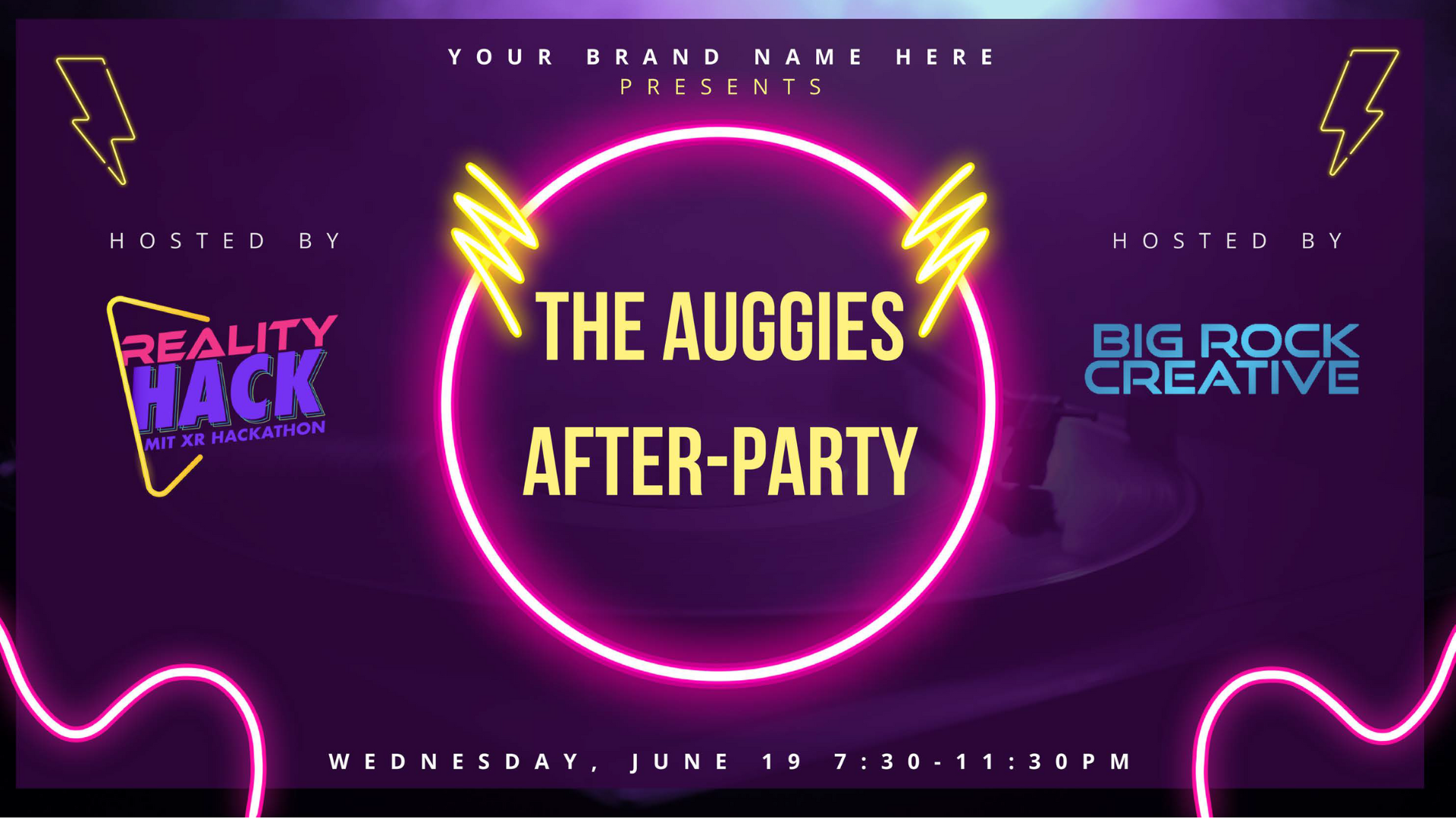 BE A PART OF THE AUGGIES AFTER-PARTY AT AWE