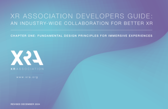 XR ASSOCIATION RELEASES REVISED EDITION OF CHAPTER ONE DEVELOPERS GUIDE