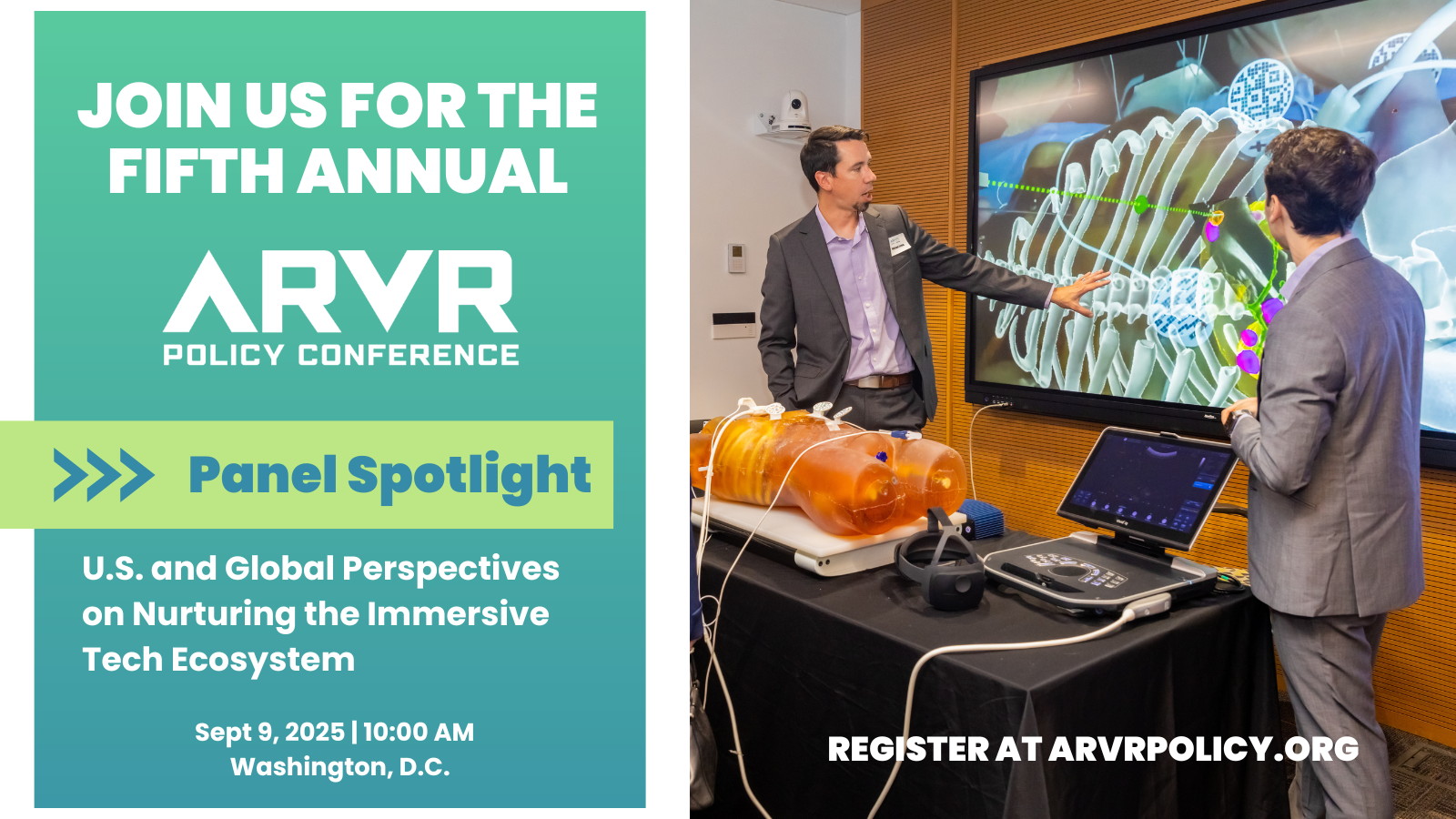 AR/VR POLICY CONFERENCE PANEL EXAMINES U.S. AND GLOBAL PERSPECTIVES ON THE IMMERSIVE TECH ECOSYSTEM – SEPT. 9, 2025, IN WASHINGTON, D.C.