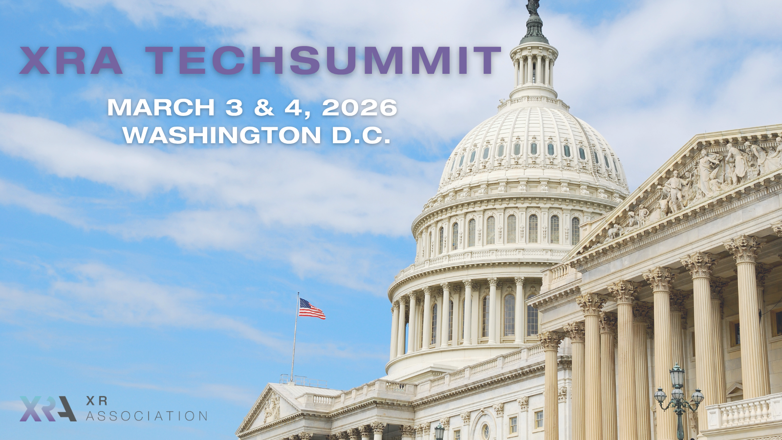 THE XR ASSOCIATION ANNOUNCES 2026 XRA TECHSUMMIT IN WASHINGTON, D.C.